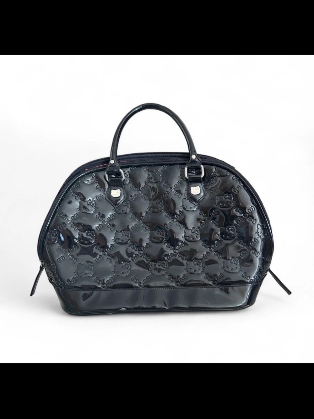Black Patent Hello Kitty Dome Satchel